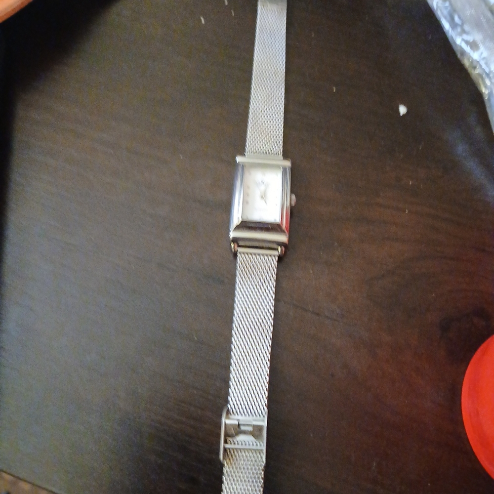 Silver Rectangular Watch - image 8